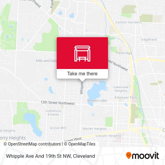 Whipple Ave And 19th St NW map