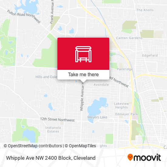 Mapa de Whipple Ave NW 2400 Block