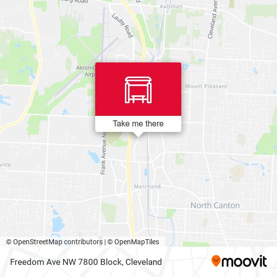 Mapa de Freedom Ave NW 7800 Block