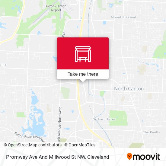 Promway Ave And Millwood St NW map