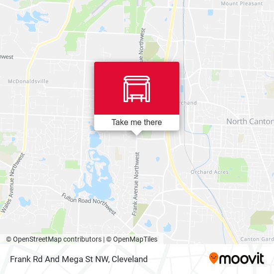 Frank Rd And Mega St NW map