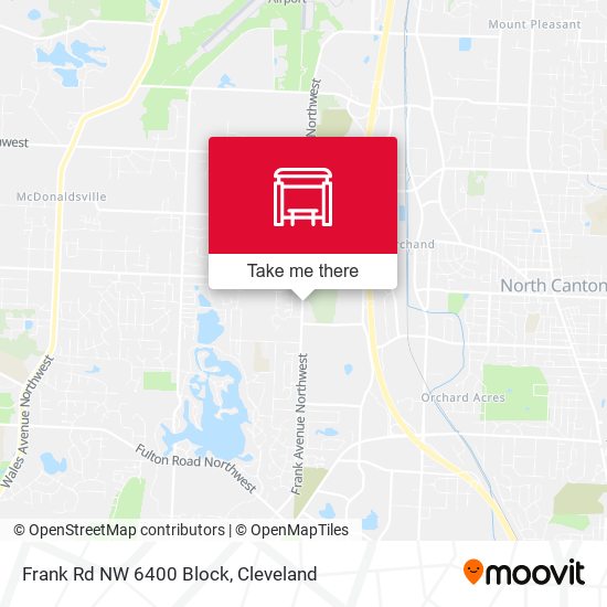 Mapa de Frank Rd NW 6400 Block