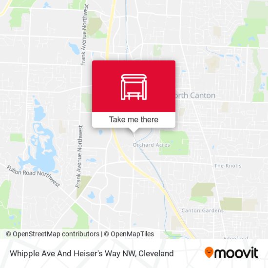 Whipple Ave And Heiser's Way NW map