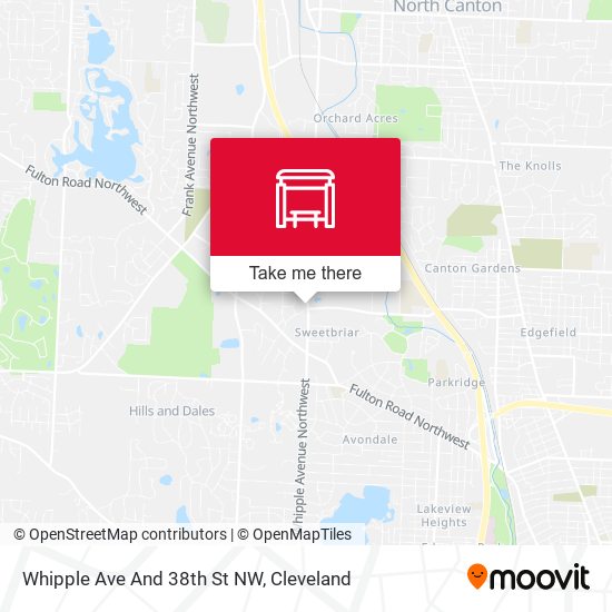 Whipple Ave And 38th St NW map