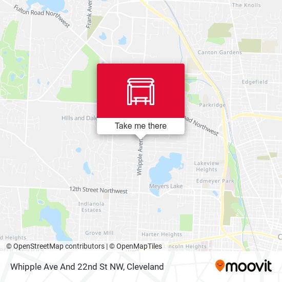 Whipple Ave And 22nd St NW map