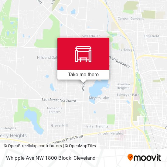 Whipple Ave NW 1800 Block map