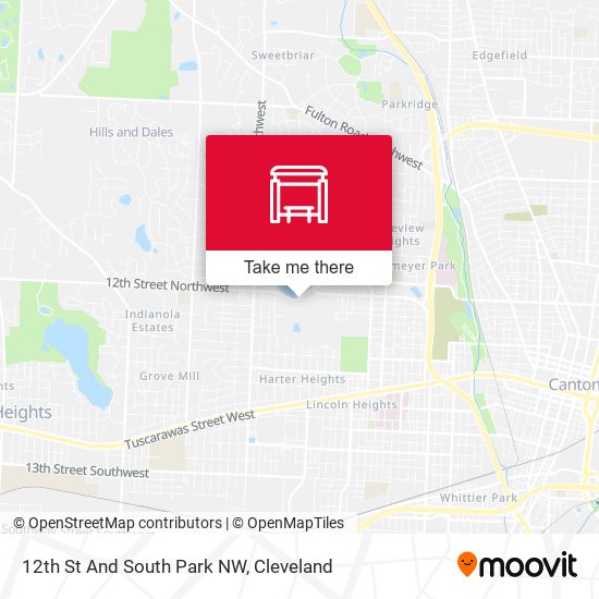 12th St And South Park NW map