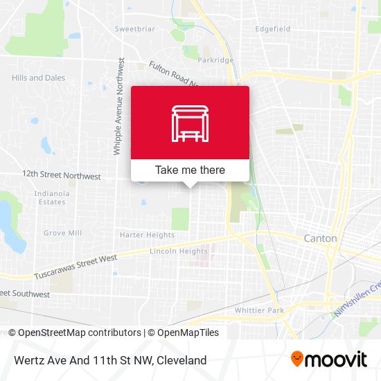 Wertz Ave And 11th St NW map