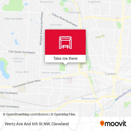 Wertz Ave And 6th St NW map