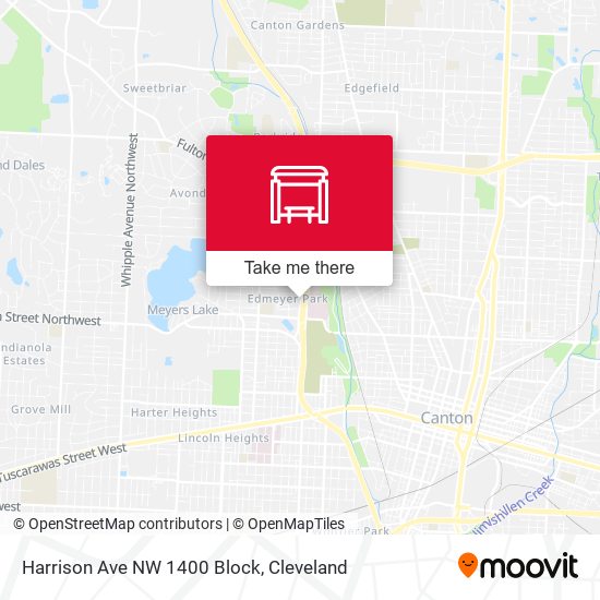 Harrison Ave NW 1400 Block map