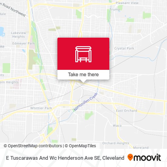 E Tuscarawas And Wc Henderson Ave SE map