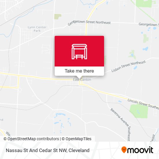 Nassau St And Cedar St NW map