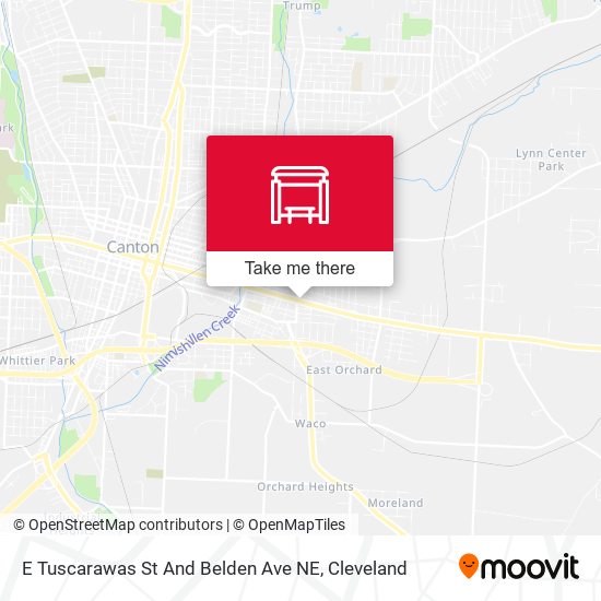 E Tuscarawas St And Belden Ave NE map