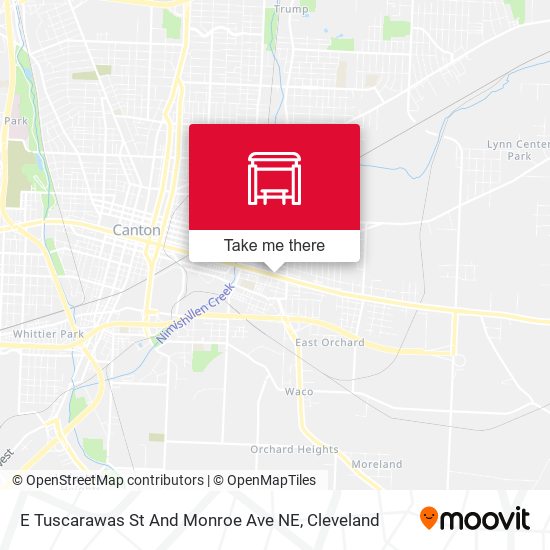 E Tuscarawas St And Monroe Ave NE map