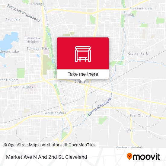 Market Ave N And 2nd St map