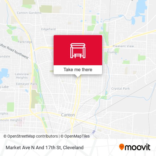 Market Ave N And 17th St map