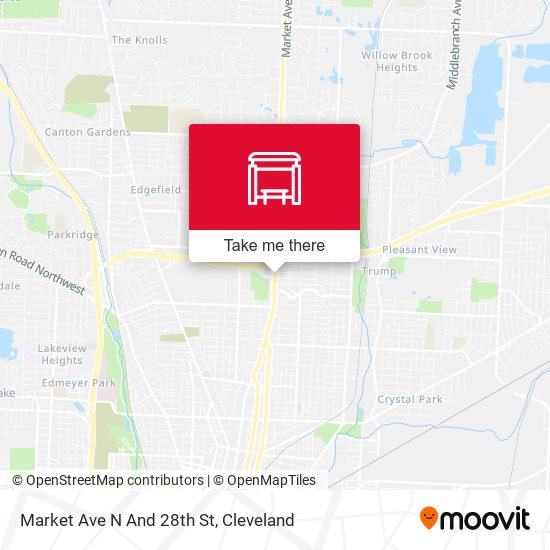 Market Ave N And 28th St map