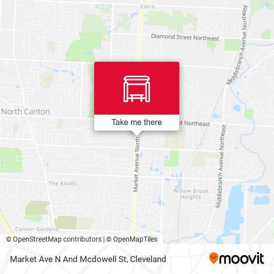 Market Ave N And Mcdowell St map