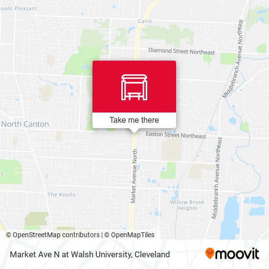 Market Ave N at Walsh University map