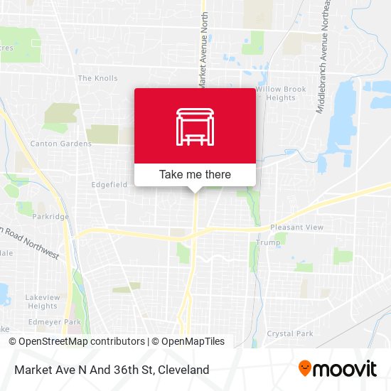 Market Ave N And 36th St map
