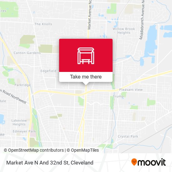 Mapa de Market Ave N And 32nd St