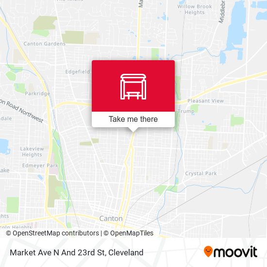 Market Ave N And 23rd St map