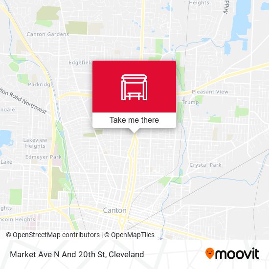 Market Ave N And 20th St map