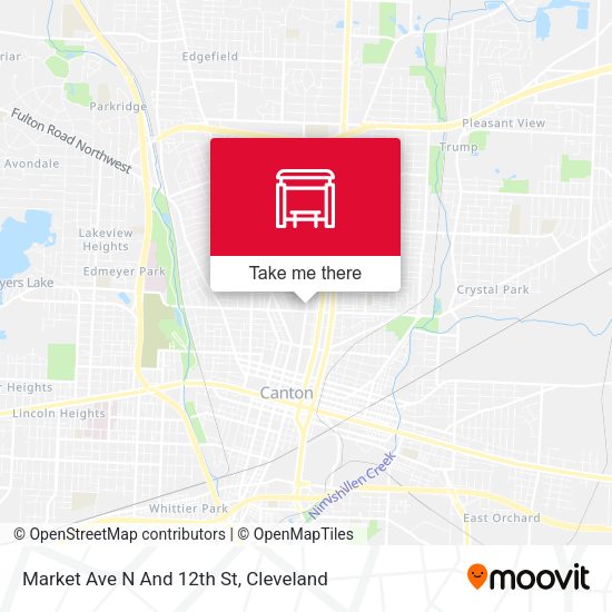 Market Ave N And 12th St map