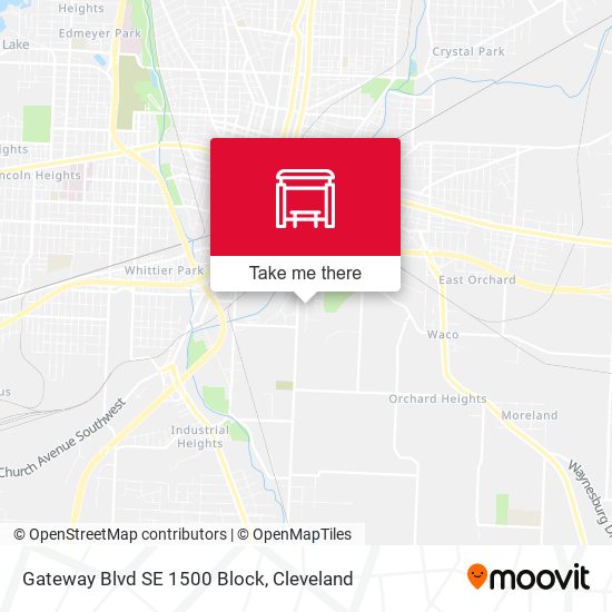 Gateway Blvd SE 1500 Block map
