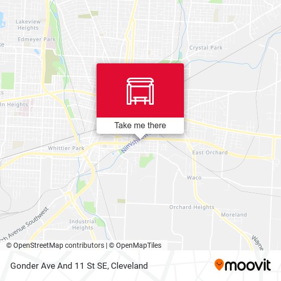Gonder Ave And 11 St SE map