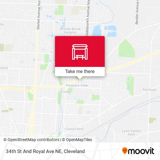 34th St And Royal Ave NE map