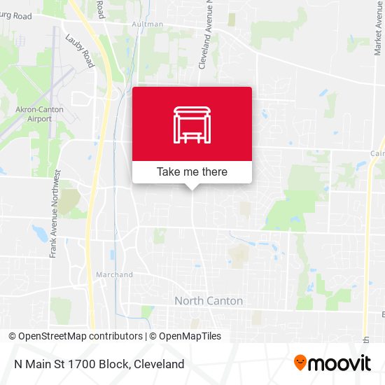 N Main St 1700 Block map