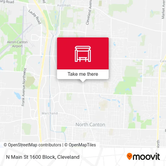 N Main St 1600 Block map