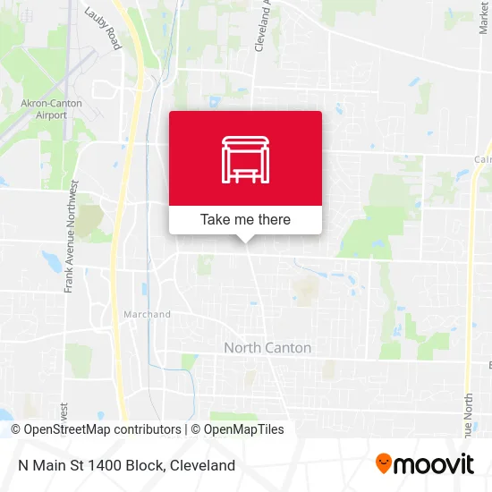 N Main St 1400 Block map