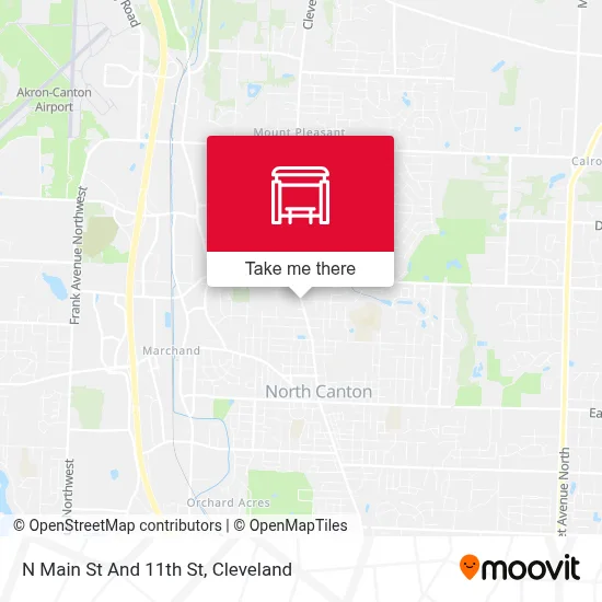 N Main St And 11th St map