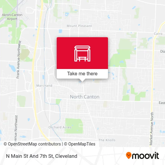 N Main St And 7th St map