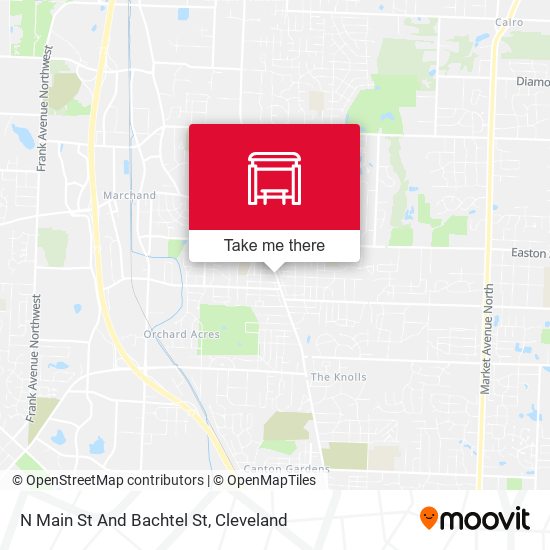 N Main St And Bachtel St map