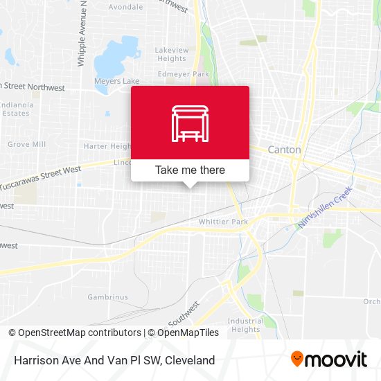 Harrison Ave And Van Pl SW map