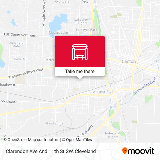 Clarendon Ave And 11th St SW map