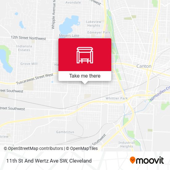 11th St And Wertz Ave SW map