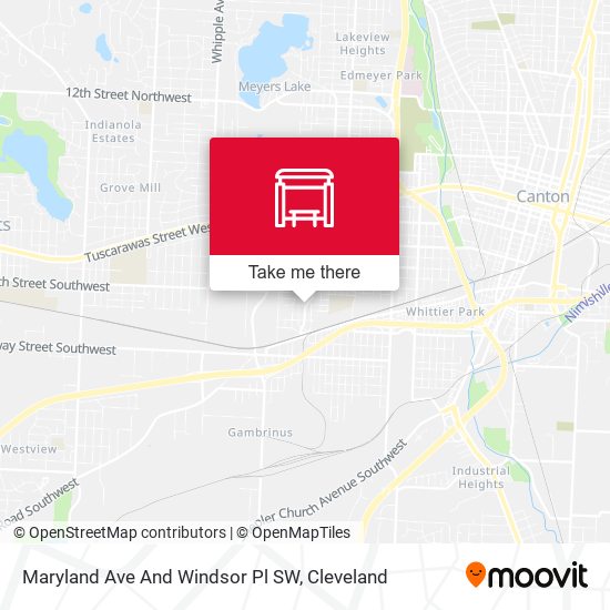 Maryland Ave And Windsor Pl SW map