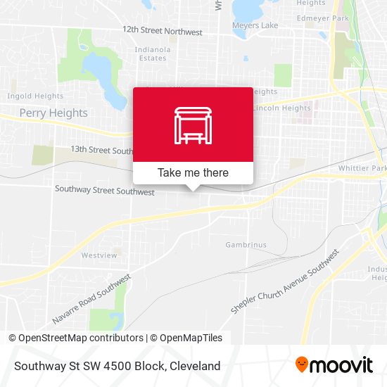 Southway St SW 4500 Block map