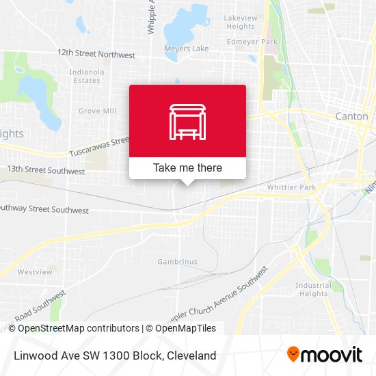 Linwood Ave SW 1300 Block map
