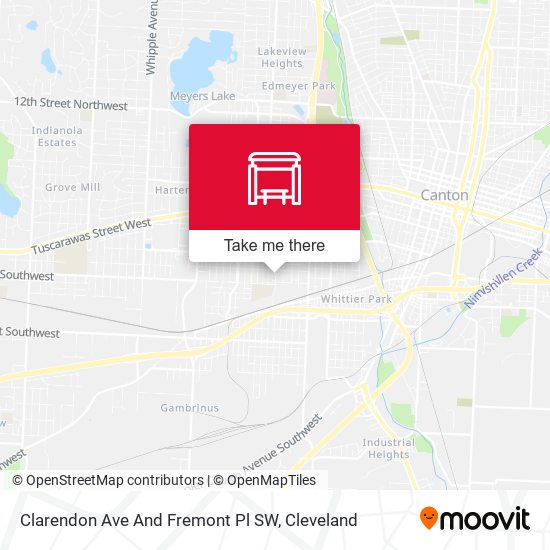 Clarendon Ave And Fremont Pl SW map