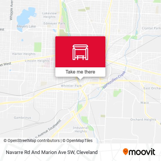 Navarre Rd And Marion Ave SW map