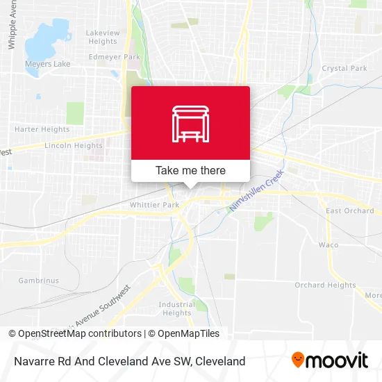 Navarre Rd And Cleveland Ave SW map