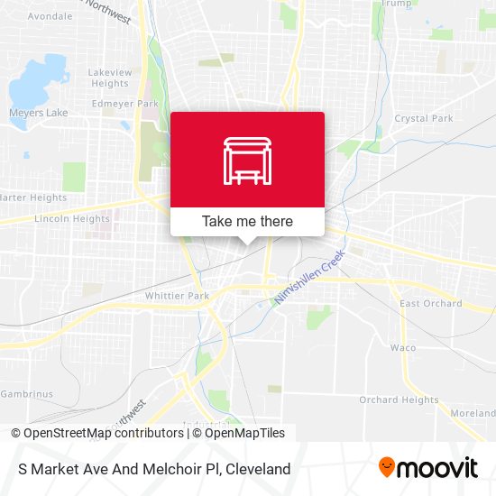 Mapa de S Market Ave And Melchoir Pl