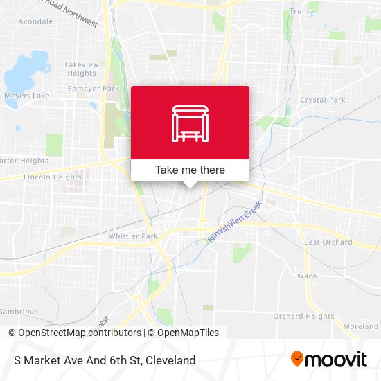 S Market Ave And 6th St map