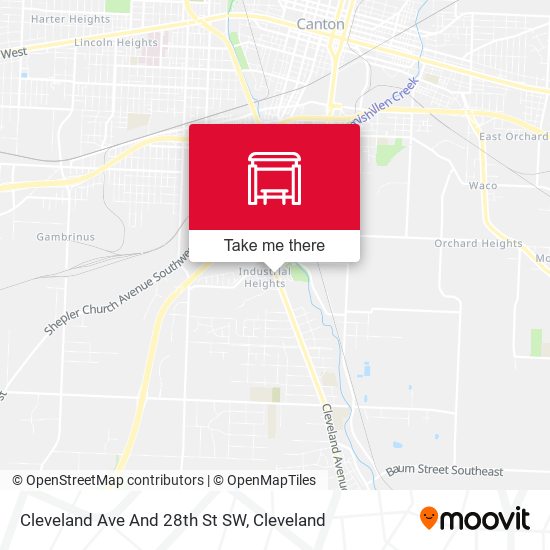 Cleveland Ave And 28th St SW map