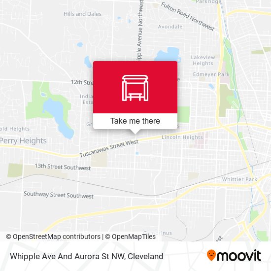 Whipple Ave And Aurora St NW map